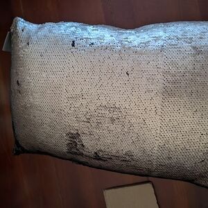 Aviva Stanoff Sequin Pillow in Gold and Black